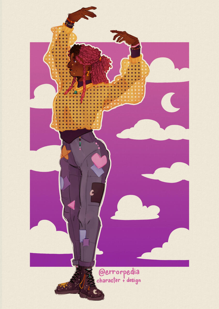 Full body sketch example